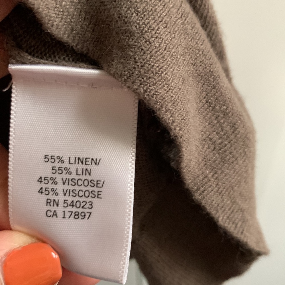 Banana republic factory brown ruffle short sleeve - Picture 5 of 8